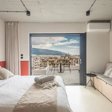 City-view Penthouse At Panormou Apartment